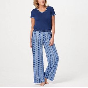 Cuddl Duds Cool & Airy Jersey Print Pajama Set